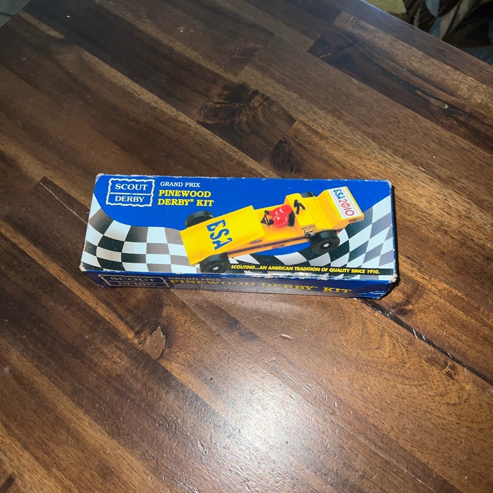 Scout Pinewood Derby Car Kit The Official BSA Grand Prix Vintage